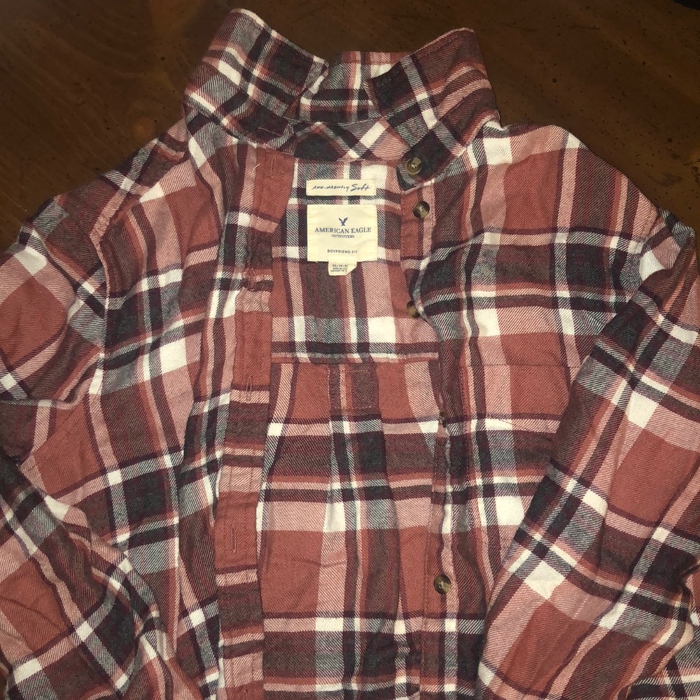 XS American Eagle Boyfriend Flannel